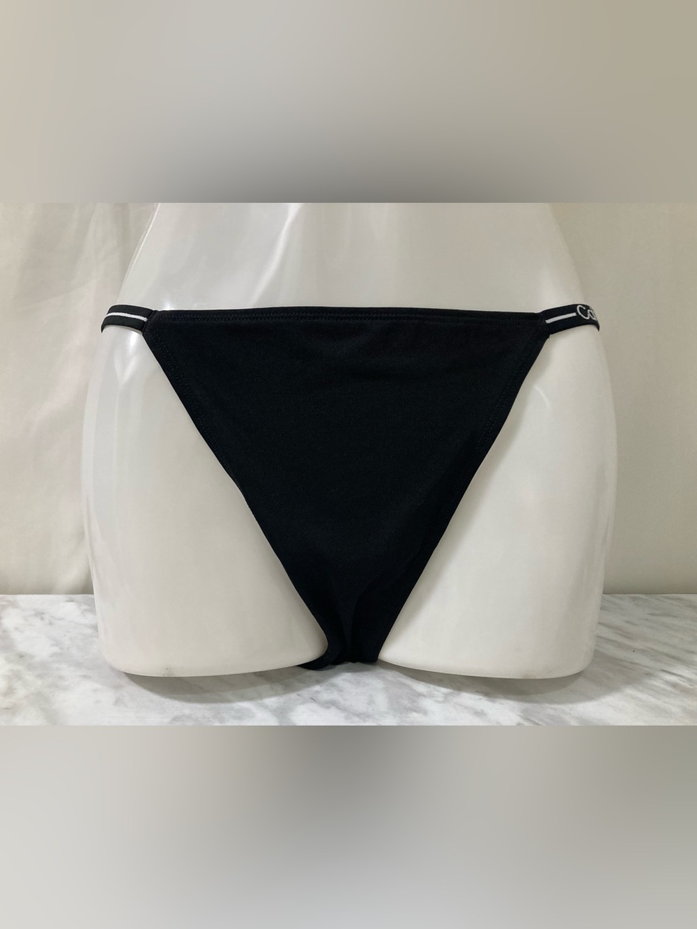Calvin Klein Women’s Bikini Brief Underwear L Black Pink Grey Logo Strap